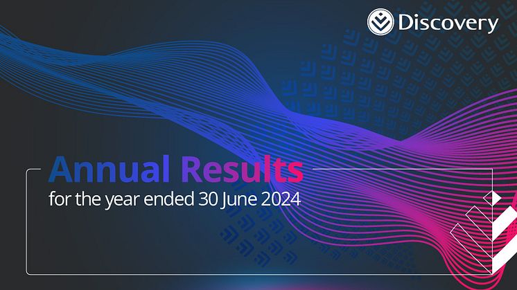 Discovery announces annual results for the year ended 30 June 2024. 