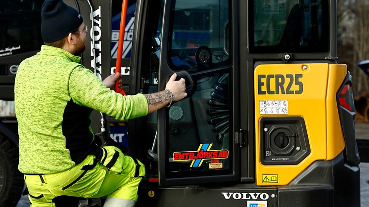 Volvo ECR25 Electric hos Emtbjörks