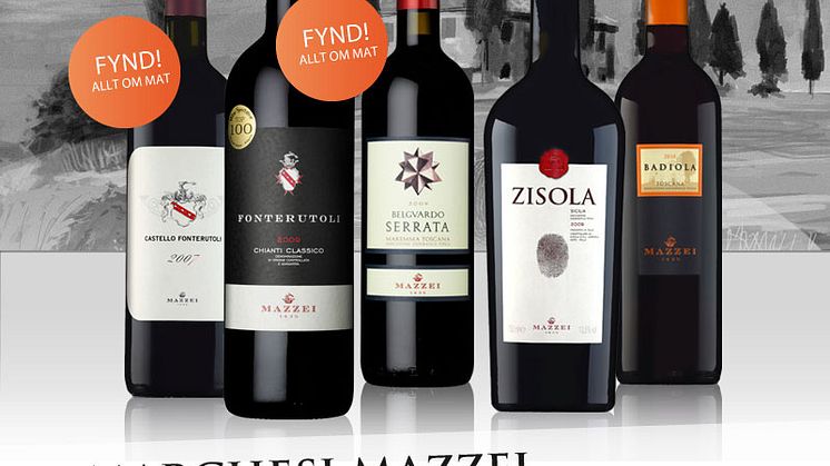 Marchesi Mazzei till The Wineagency - Italienska fullblod till salu!