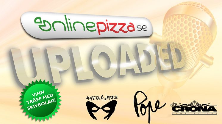 OnlinePizza startar musiktävling med Mofeta&Jerre och Pope Records