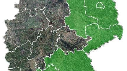 In diesen sechs deutschen Bundesländern (Markierung) führt die GAF AG 2024 das vollautomatisierte GAP-Monitoring durch