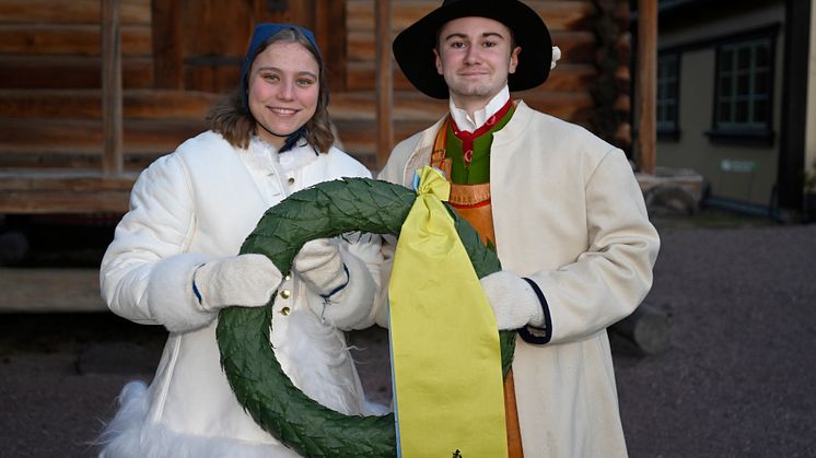 Maja och Arvid är Vasaloppets kranskulla och kransmas 2025