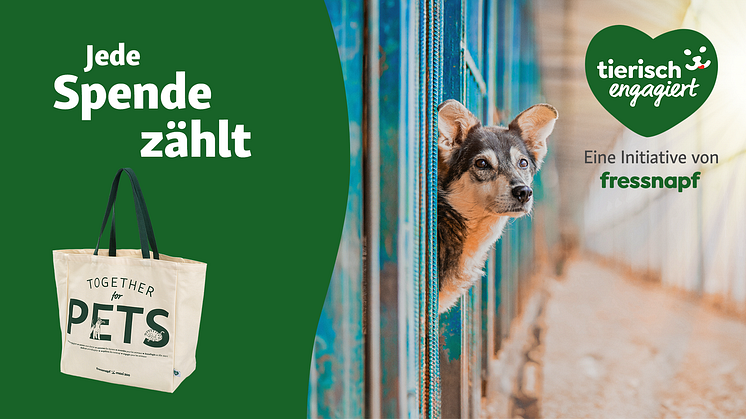 Fressnapf-Initiative „tierisch engagiert“ startet jährliche Kundenspendenaktion