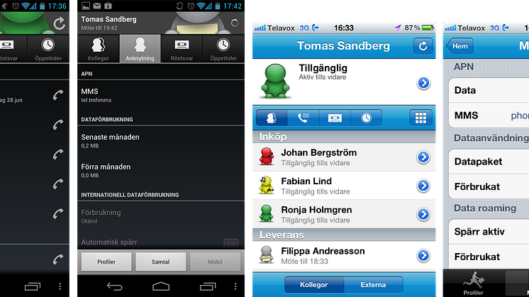 Telavox iPhone- & Android-app ger dig kontroll över dina surfkostnader utomlands