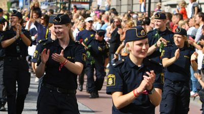 Brandbil i årets Prideparad