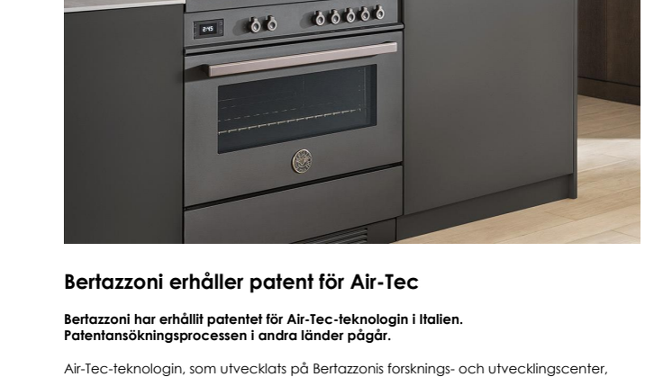 Bertazzoni erhåller patent för Air-Tec.pdf