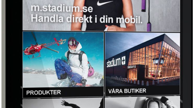 Stadium först bland sportkedjorna med mobilsajt