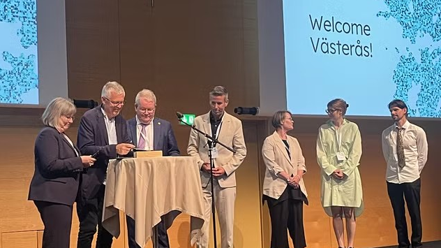Representanter från ICORN och Västerås stad möttes i Köpenhamn för att underteckna avtalet om att Västerås ska bli en fristad.