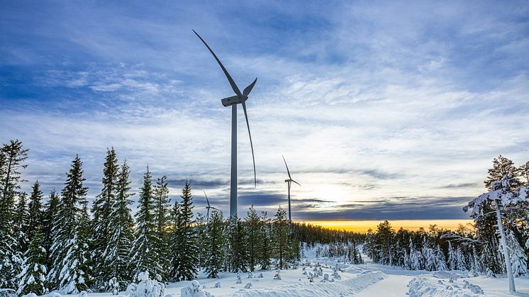 En av EnBW´s vindkraftsparker. I Jämtland undersöks möjligheten för ett flertal vindkraftsprojekt.