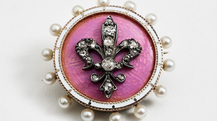 Brosch av Fabergé