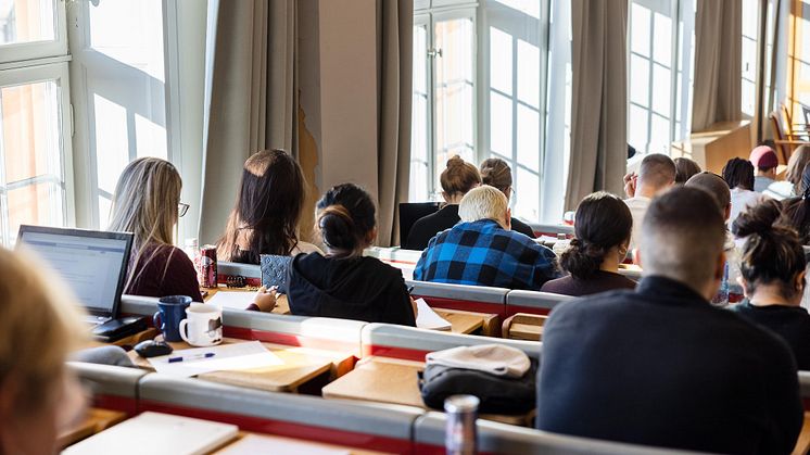 En undervisningssal på Marie Cederschiöld högskola
