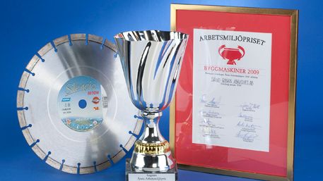 Arbetsmiljöpriset 2009 till ljuddämpade diamantkapklingan "Silencio"