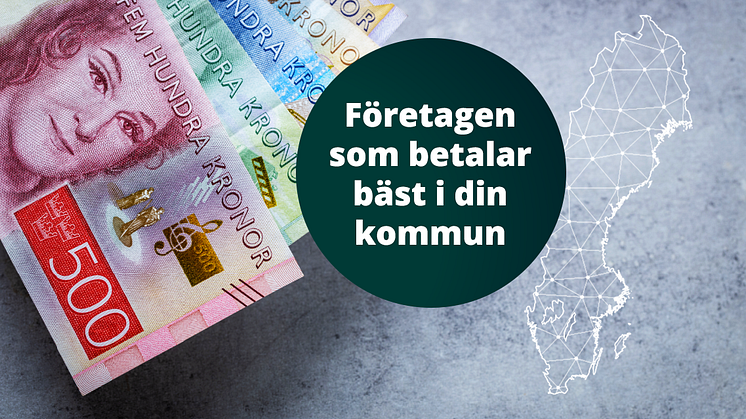 Vilka arbetsgivare betalar högst snittlön i landets alla kommuner?
