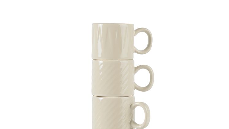 Sagaform SS25 - Coffee & More espresso mug, 4-pcs Beige 