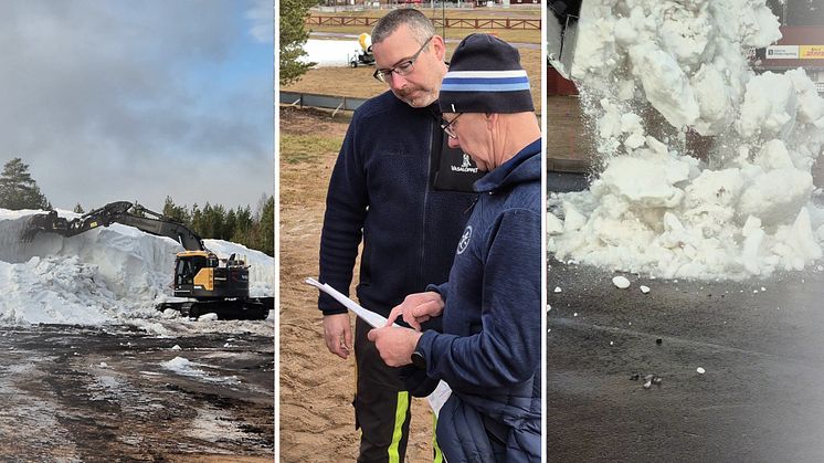 Snöpremiär på Mora skidstadion 2025