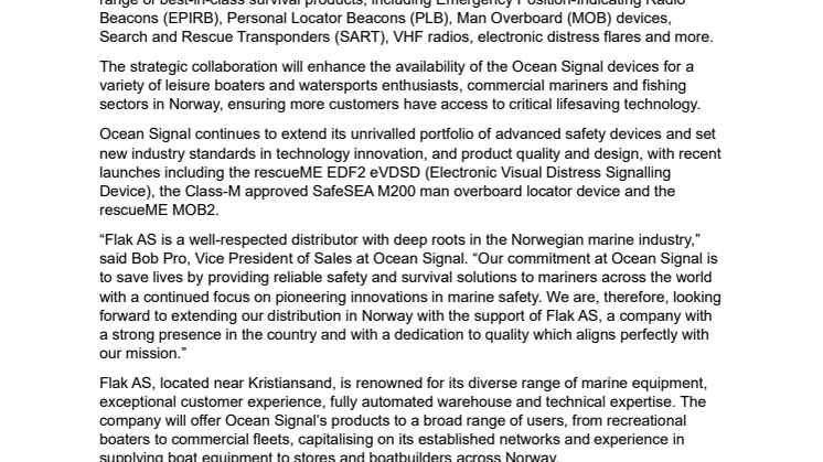 Ocean Signal Partners with Flak AS to Expand Distribution in Norway.pdf