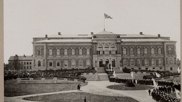 Universitetshuset i Uppsala vid invigningen 1887