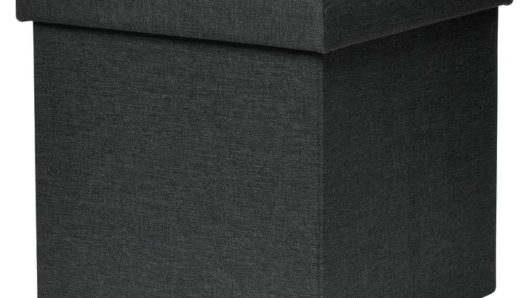 NYHET! Pouf with storage Penny 37,5x38 cm Black Polyester 17,90  EUR.jpg