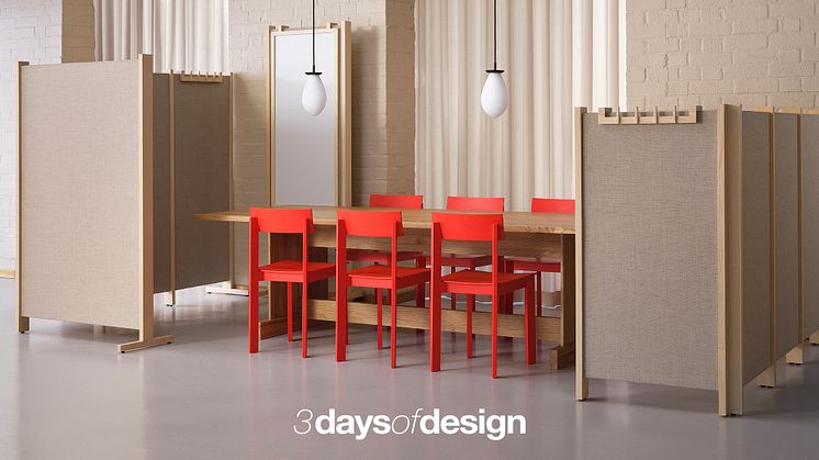 Kyoto floor screens from Zilenzio will be one of the displayed acoustic products at 3daysofdesign.