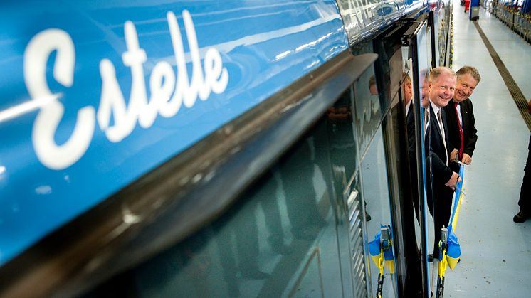 Tunnelbanevagn 2012 heter nu Estelle