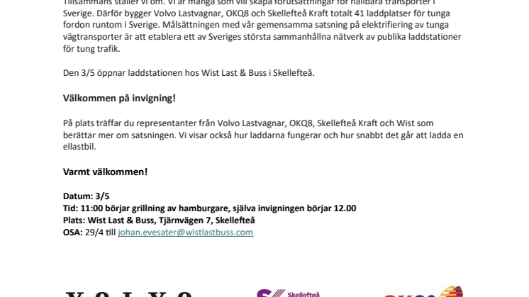 Välkommen på invigning