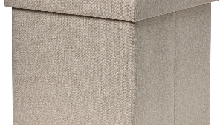 NYHET! Pouf with storage Penny 37,5x38 cm Beige Polyester 17,90  EUR.jpg