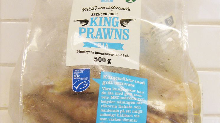 Willys och Hemköp först med miljömärkta (MSC) kungsräkor