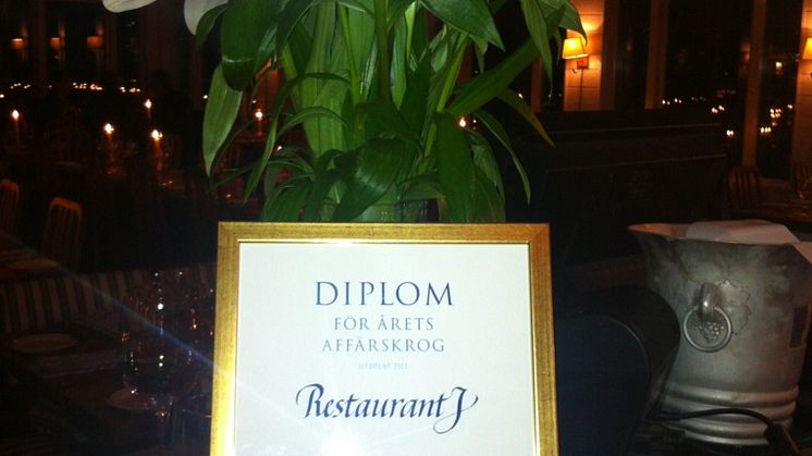 Restaurant J - Årets Affärskorg