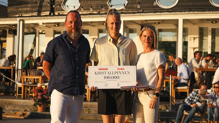CarolinaKluft Maria Hägg NIBE Johan Saxne Bauhaus Hållbarhetspris.jpg