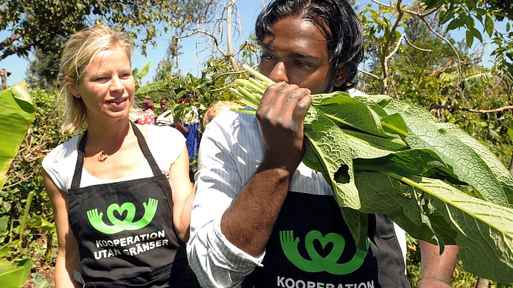 Erik “Vilde Kocken” Brännström och Sara Begner i Kenya 2009.