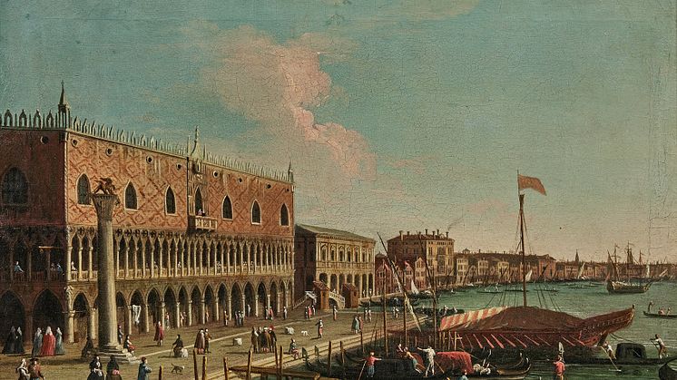 Canal Grande i Venedig av Apollonio Domenichini