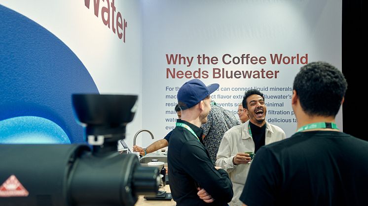 Cutting-edge water purification and beverage solutions were the hallmark of the Bluewater booth at the Dubai World of Cofee Expo this February