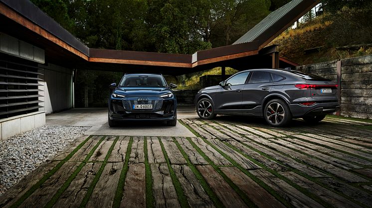 Audi Q6 e-tron præsenteres nu som Sportback med længst rækkevidde i modelfamilien