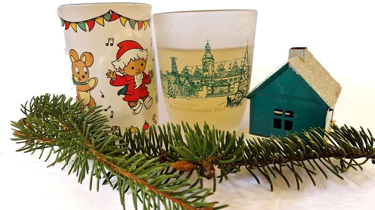 Leipziger Weihnachtsmarkt 2024 - Kindertasse und Glühweintasse - F