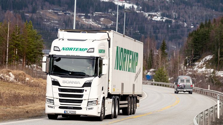 LAVERE: Da Nortemp tok i bruk sine siste 14 Scania 500R Super trekkvogner, så de det med en gang på gjennomsnittsforbruket på hele flåten. 