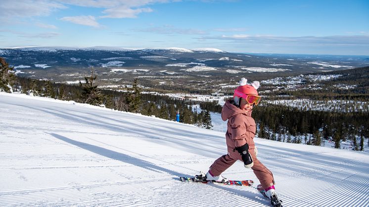Stöten i Sälen - skidåkartjej