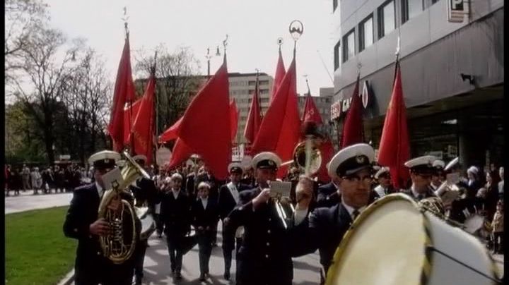 1 maj 1967, trumma. Från Här & Då - historisk film på stan under Nordisk Panorama