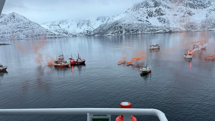 Blokade i Øksfjord