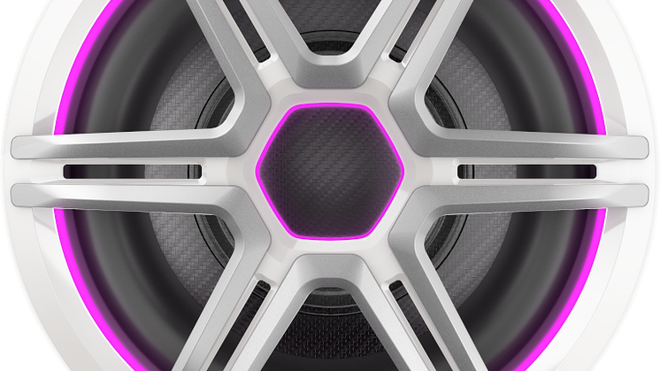 FusionApolloSubwoofer_10inch_SportsWhite_Front_Magenta.png