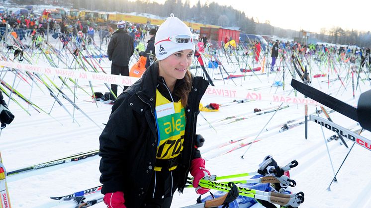 Pippa Middleton in Vasaloppet 2012