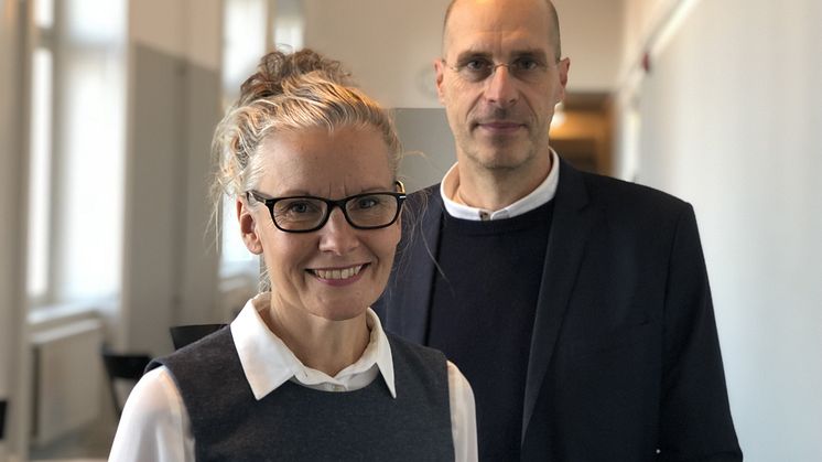 Avdelningschef Anette Mimer-Sjöblom och bitr. avdelningschef Ulf Hammare