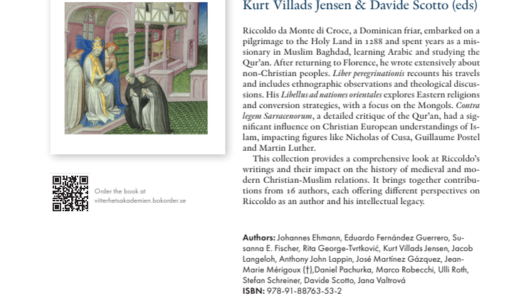 Booknews Riccoldo da Monte di Croce
