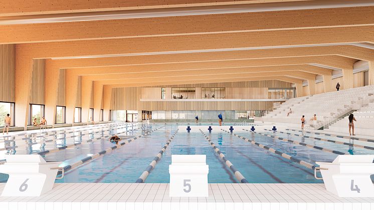 Badhus - Vy från 50 meter