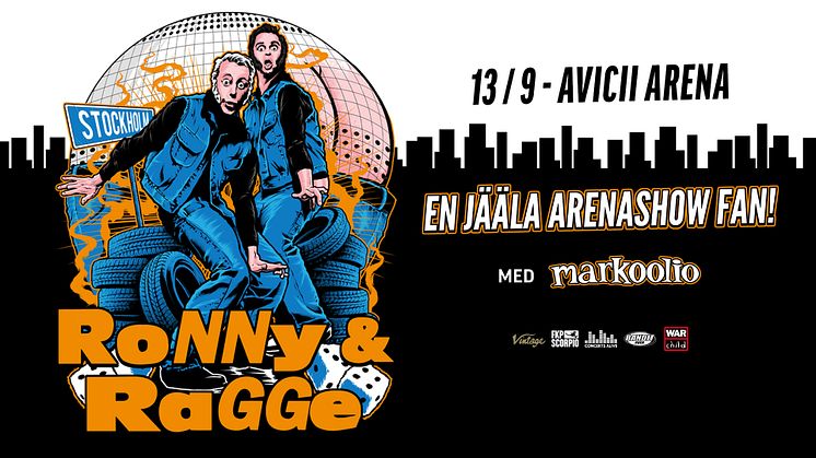 Ronny & Ragge gör en unik arenashow med Markoolio som förband på Avicii Arena!