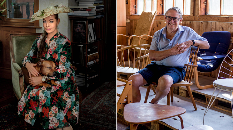 Camilla Thulin (Foto Niklas Palmklint) och Johan Sjöberg (Foto Pelle Wahlgren).