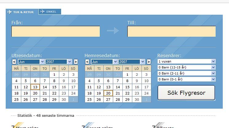 Sju-i-topp: Billigast resebyrå och populärast flygdestination i september