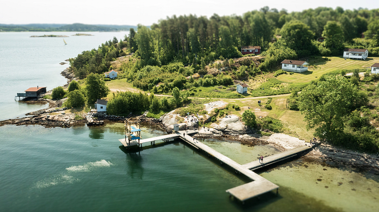 Flygbild över Lilla Brattön