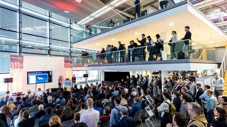 Die drei großen Themen der diesjährigen BIM World MUNICH waren der Digitale Zwilling, Künstliche Intelligenz und das gesamte Spektrum der Nachhaltigkeit. Foto: RM Rudolf Müller Events GmbH/Chris Hartlmaier