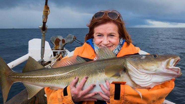 Kristin Pettersen med skrei