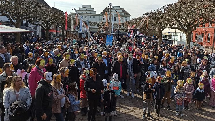 Die Stadtwette beim Kükenfest 2024 in Holzminden